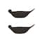 Hello Honey® 10" Brown Debossed Stoneware Bird Bowl with Reactive Glaze, 2ct.